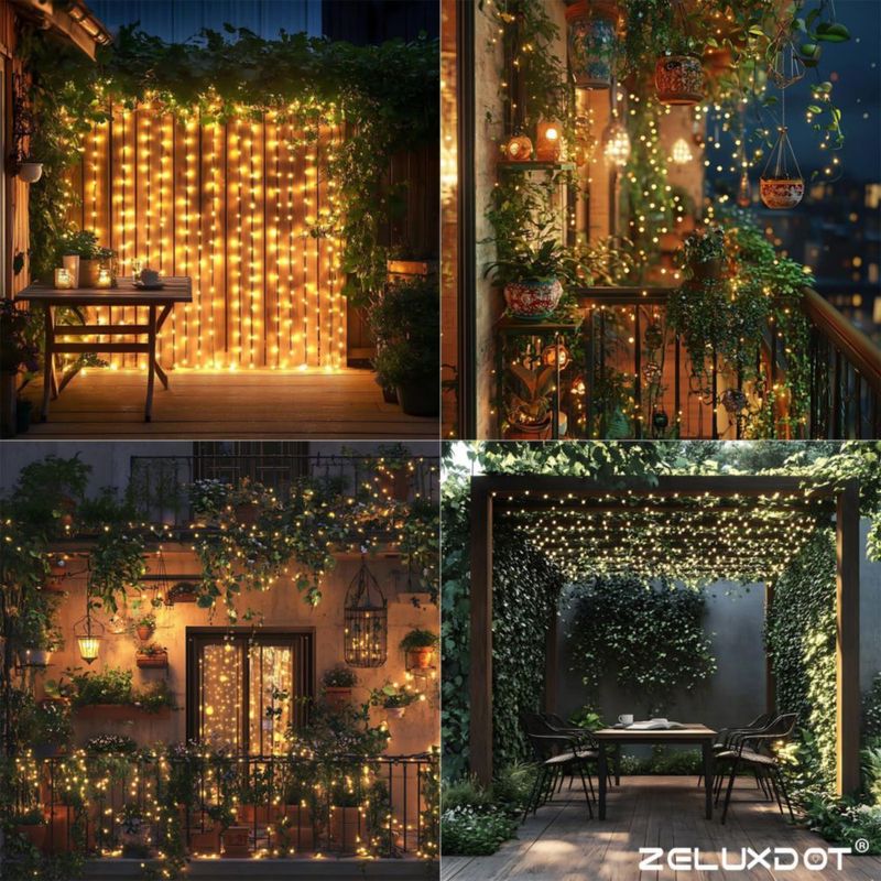Luces de cadena ZELUXDOT 30 m 300 LED blanco cálido