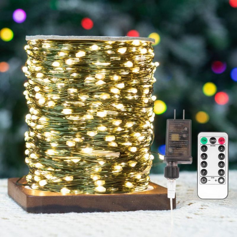 Luces de cadena ZELUXDOT 30 m 300 LED blanco cálido