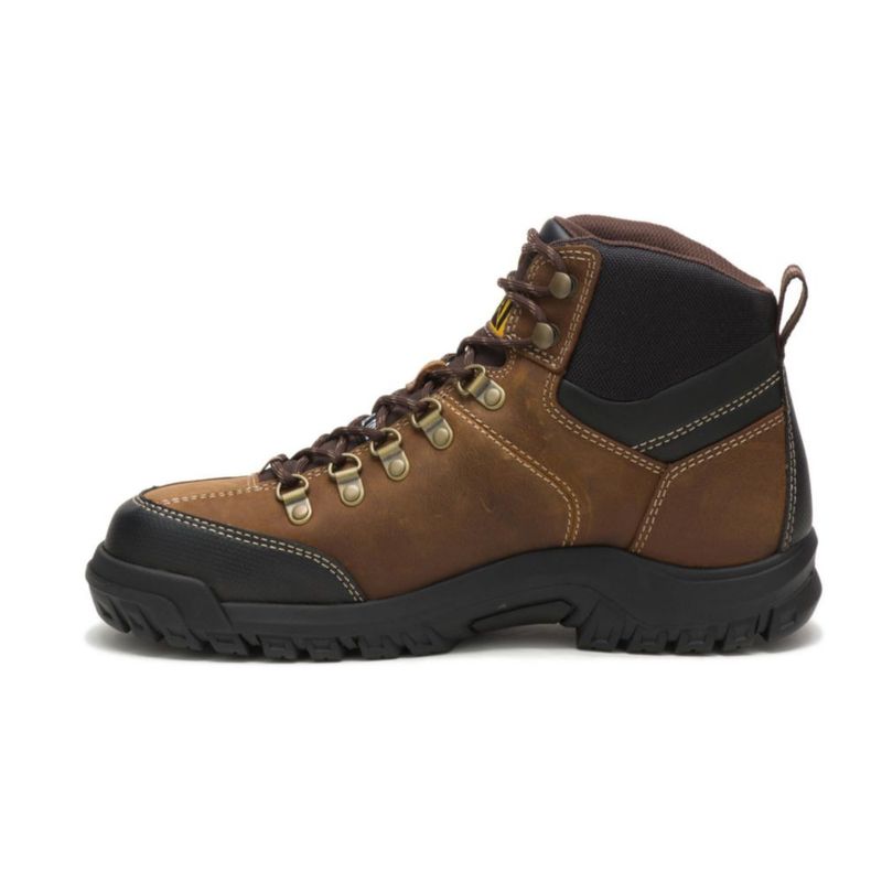 Bota CAT Threshold Impermeable con Puntera de Acero Talla 10 Ancha