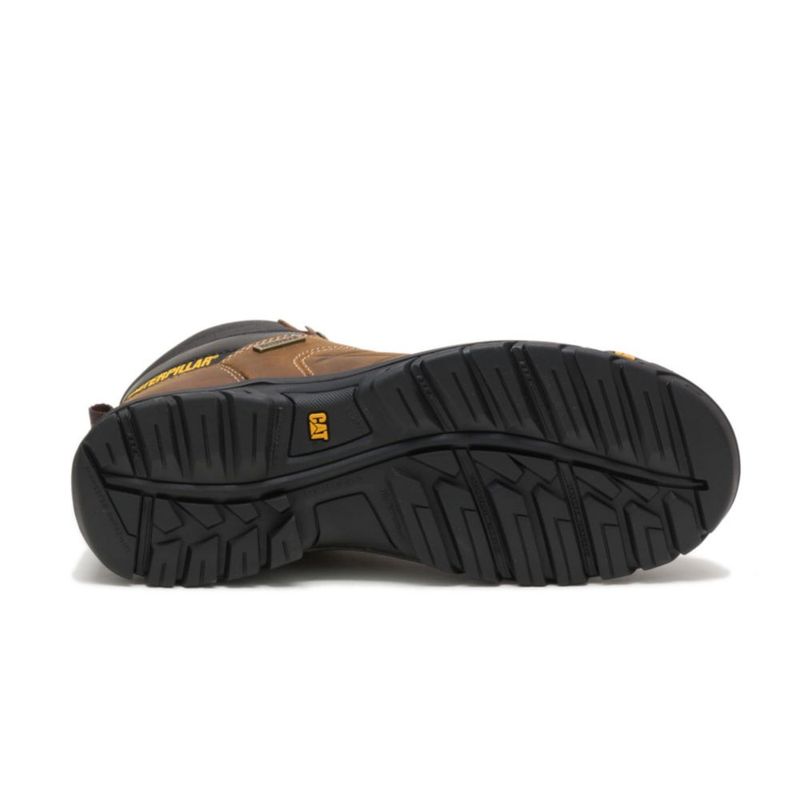 Bota CAT Threshold Impermeable con Puntera de Acero Talla 10 Ancha