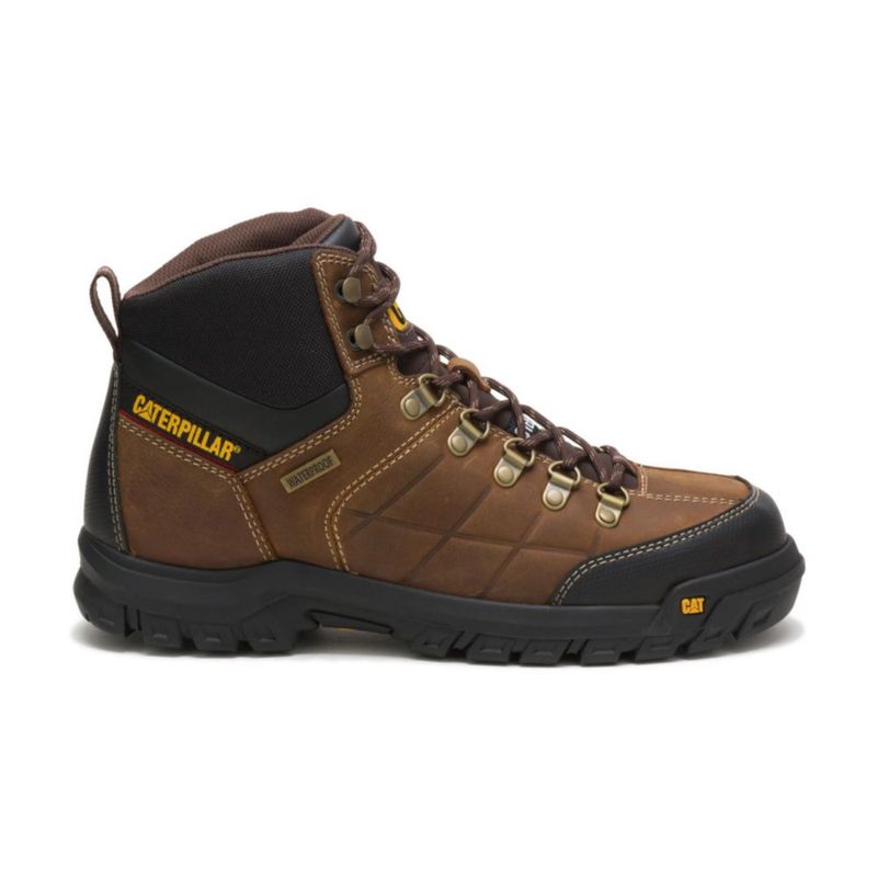 Bota CAT Threshold Impermeable con Puntera de Acero Talla 10 Ancha