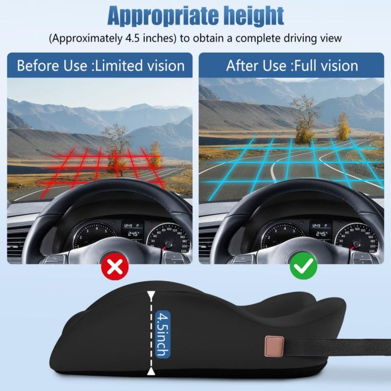 Cojín Antideslizante para Asiento de Coche Comphekept – Soporte Terapéutico