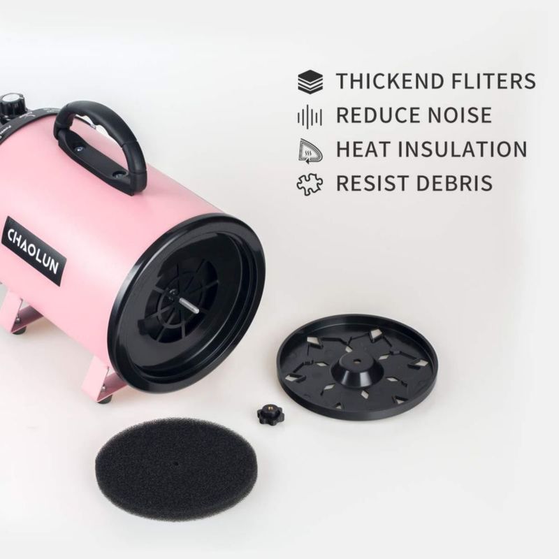 Secador para perros CHAOLUN 2400W 120V rosa con calefacción