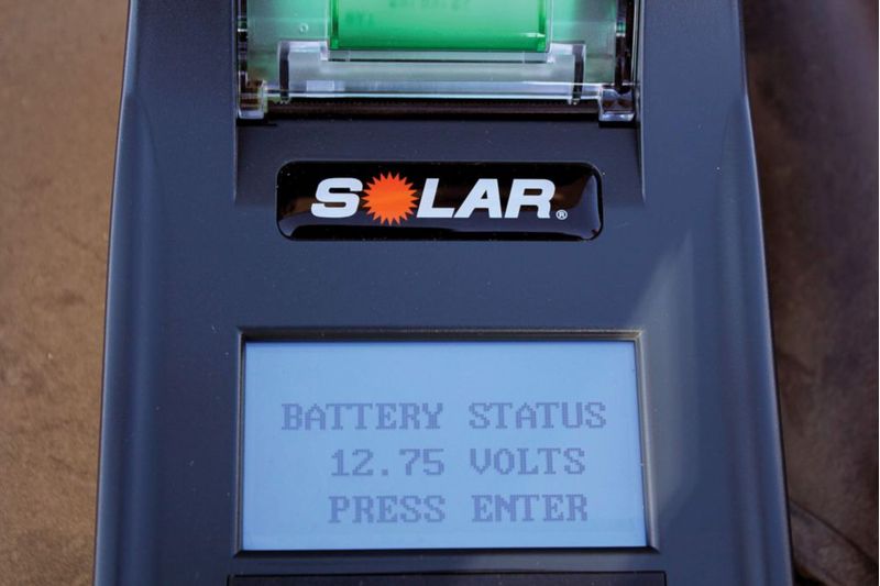Probador de Baterías Clore Automotive SOLAR BA327 con Impresora