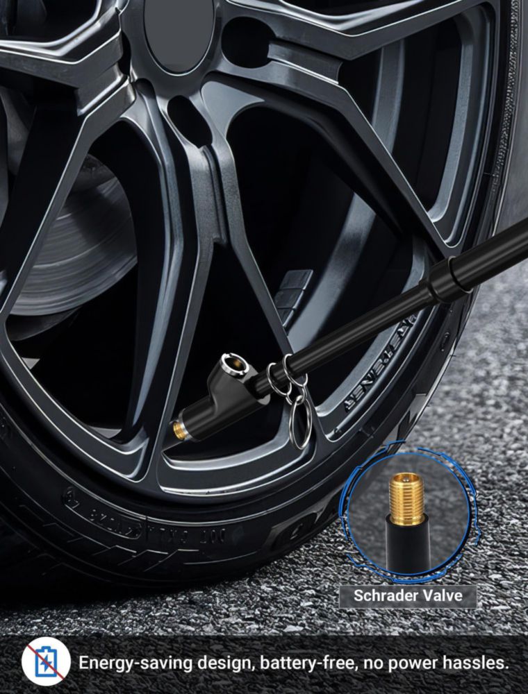 Manómetro de Presión de Neumáticos LUMITECO Pack de 2 (10-150 PSI / 1-10 Bar)