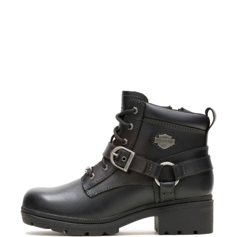 Bota Harley-Davidson Tegan de Cuero Negro para Mujer talla 9