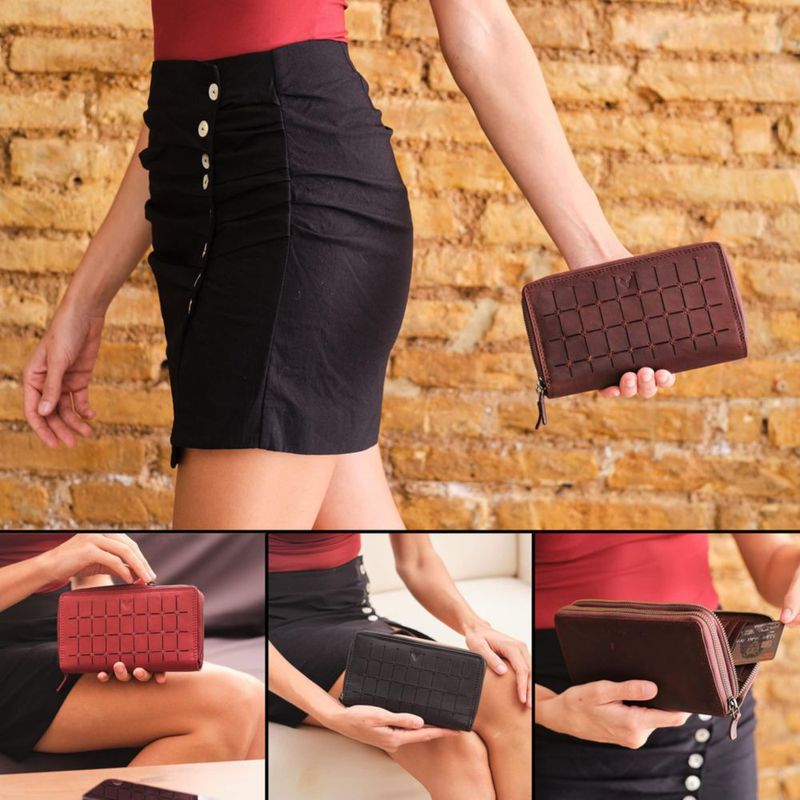 Billetera Lavalen de Cuero con Bloqueo RFID 12 x 20 cm