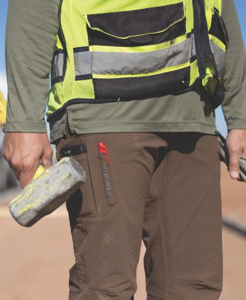 PANTALONES TRUEWERK 34W x 34L Marrón WerkPant