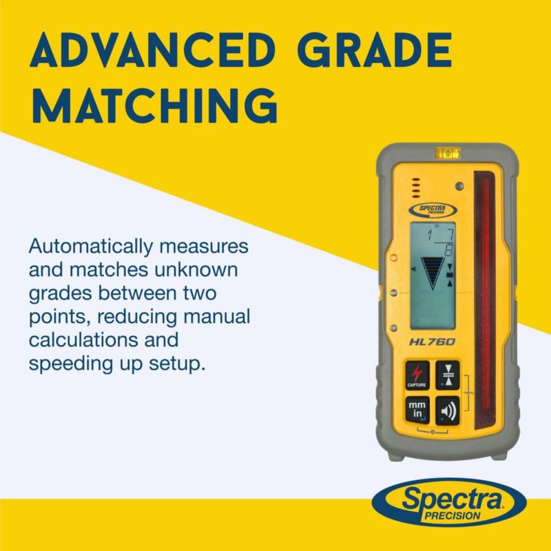Receptor de Nivel Láser Spectra Precision HL760 Impermeable