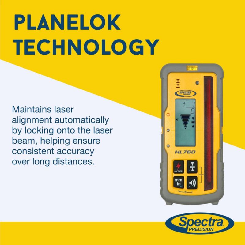 Receptor de Nivel Láser Spectra Precision HL760 Impermeable