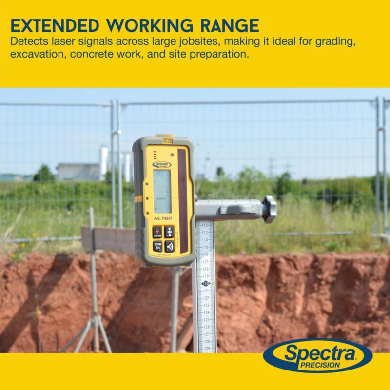 Receptor de Nivel Láser Spectra Precision HL760 Impermeable