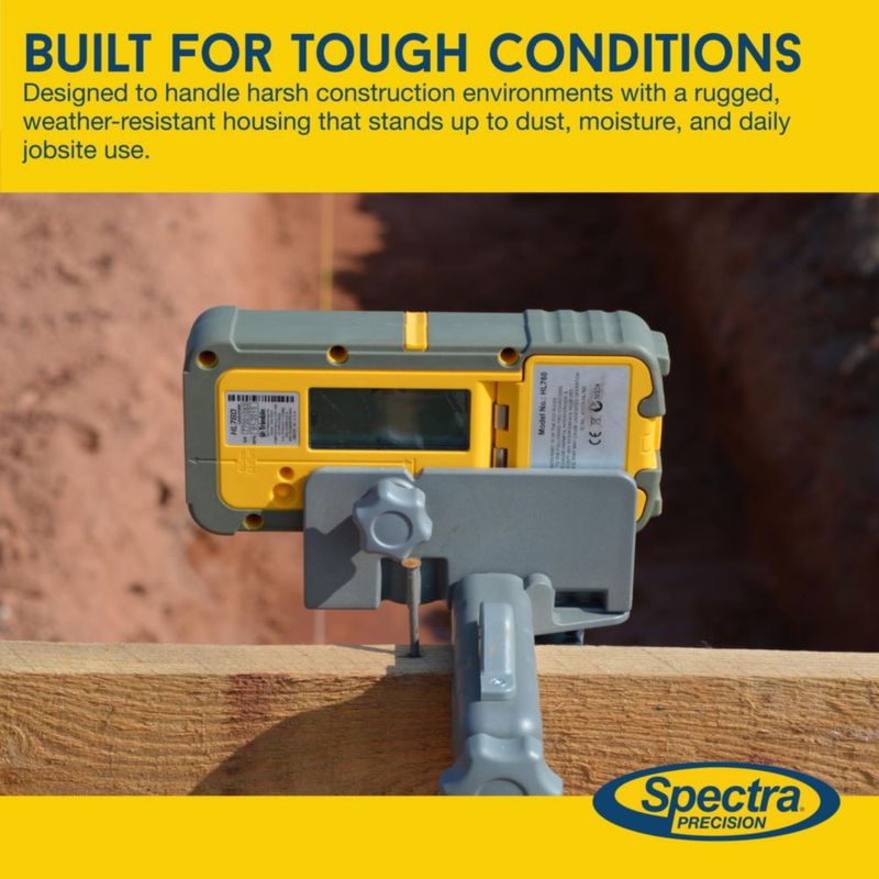 Receptor de Nivel Láser Spectra Precision HL760 Impermeable