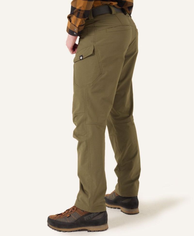 PANTALONES DE TRABAJO TRUEWERK 34W x 76 cm Oliva T2 WerkPant