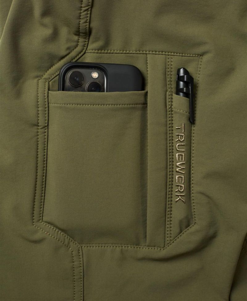 PANTALONES DE TRABAJO TRUEWERK 34W x 76 cm Oliva T2 WerkPant