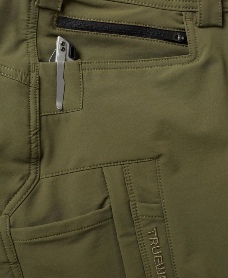 PANTALONES DE TRABAJO TRUEWERK 34W x 76 cm Oliva T2 WerkPant