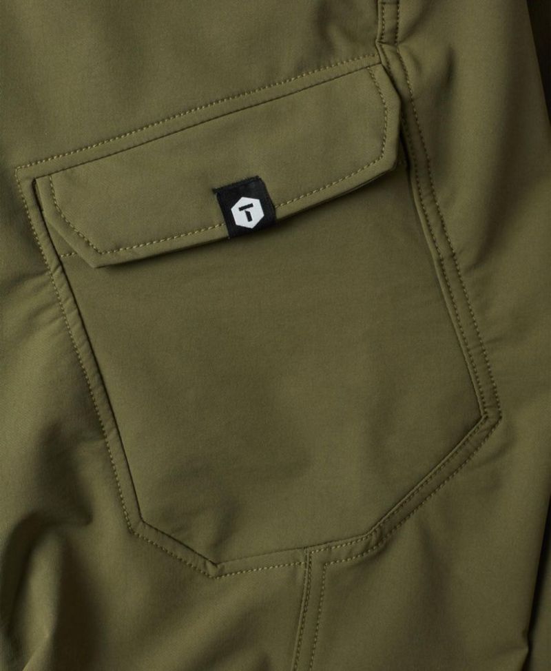 PANTALONES DE TRABAJO TRUEWERK 34W x 76 cm Oliva T2 WerkPant