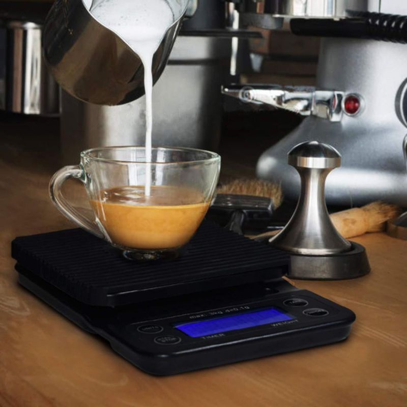 Báscula de Café Cozy Blue 3000 g con Temporizador (Onzas/Gramos)