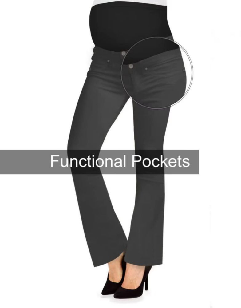 Jeans de Maternidad Hybrid & Company 2X Carbón Stretch