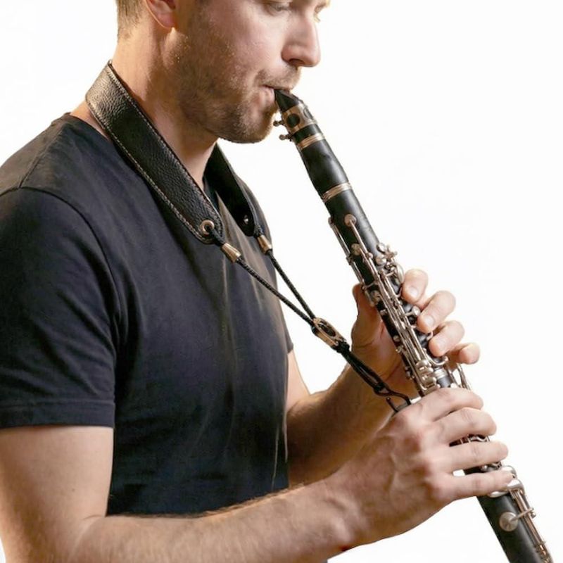 Correa para clarinete Dowite 48-63 cm negra carga máxima 30 kg