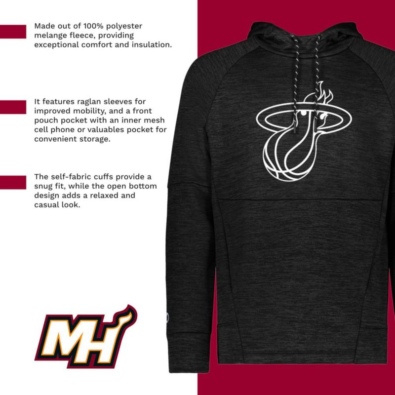 Sudadera con capucha Holloway NBA Miami Heat talla M multicolor