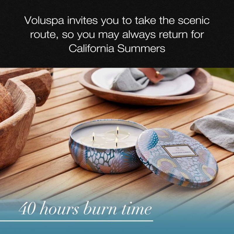 Vela Voluspa California Summers 340 g 40 h de combustión