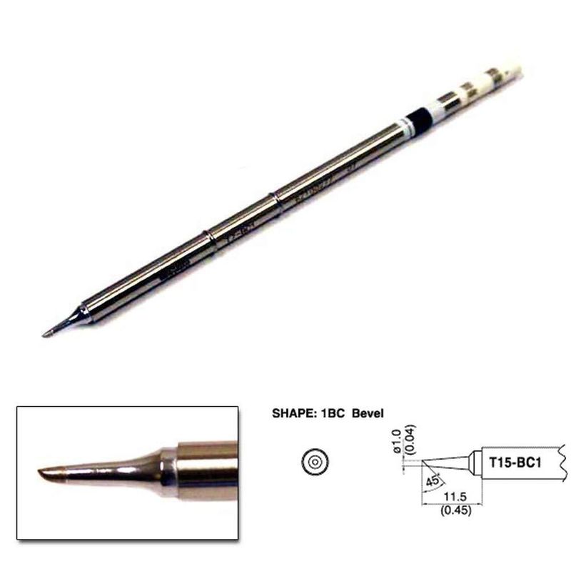 Punta de soldador Hakko 10 mm BC1 (forma cónica)