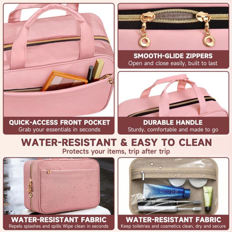 Bolsa de aseo colgante Voyree con bolsillos transparentes