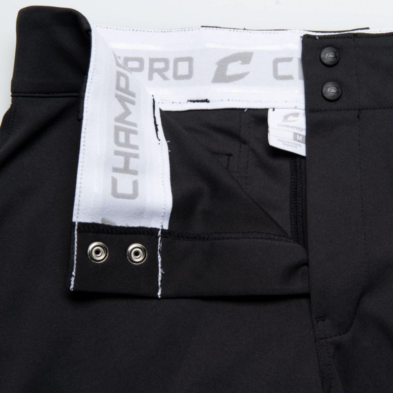 Pantalón de Softball CHAMPRO XXL Negro Poliéster