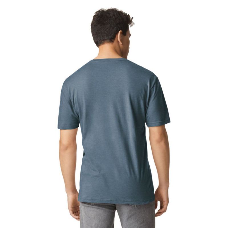 Camiseta Gildan G64000 Heather Navy (2 unidades) Talla Mediana