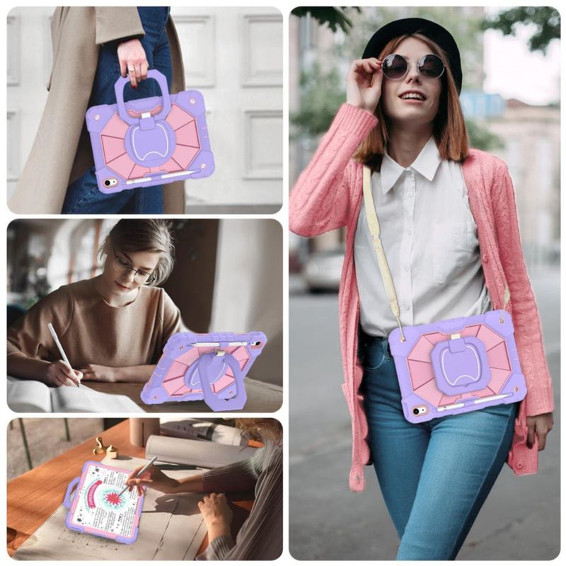 Funda para iPad WESOROL 11/10ª Generación con Soporte Giratorio Morado