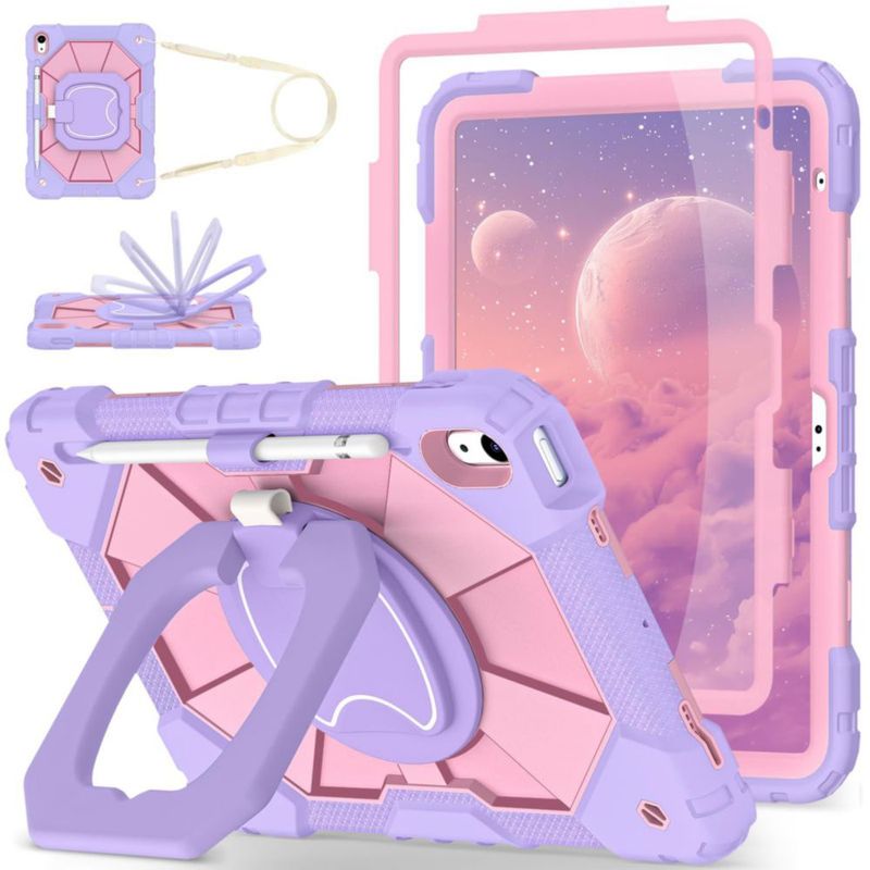 Funda para iPad WESOROL 11/10ª Generación con Soporte Giratorio Morado