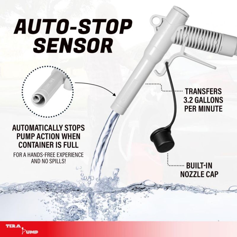 Bomba de Transferencia de Líquidos TERA PUMP 3.2 GPM con Parada Automática