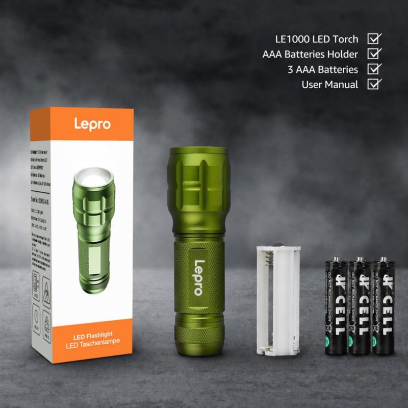 Linterna Lepro 10 cm Impermeable 140 lúmenes