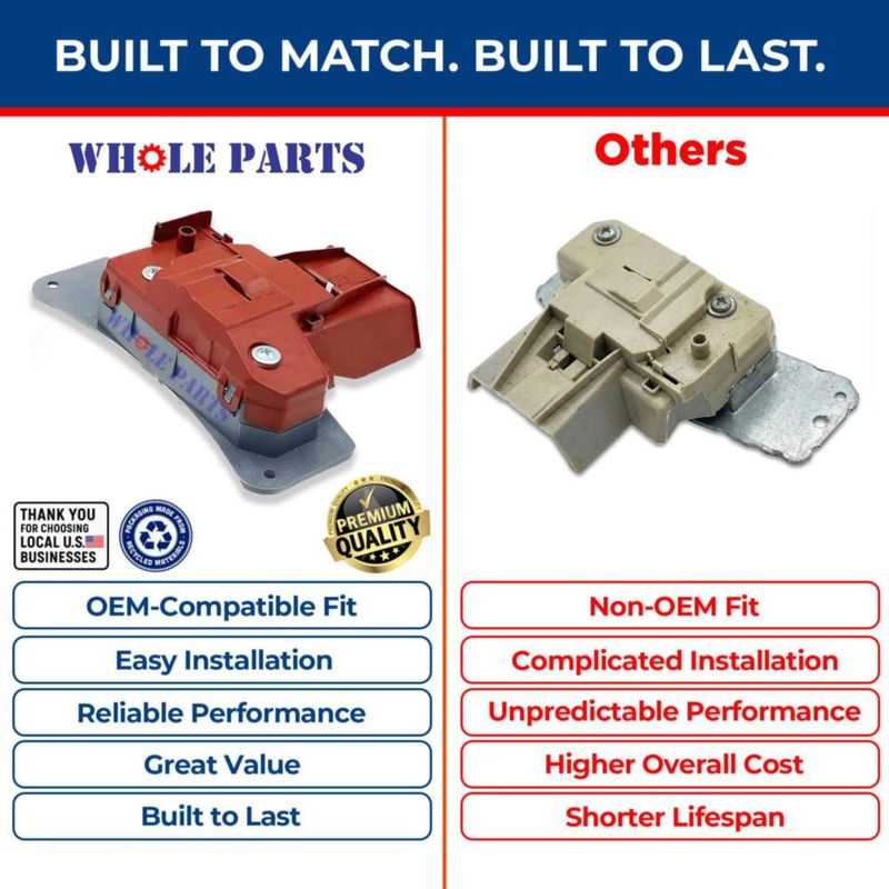 Pestillo de puerta para lavadora Whole Parts 134629900 120 V