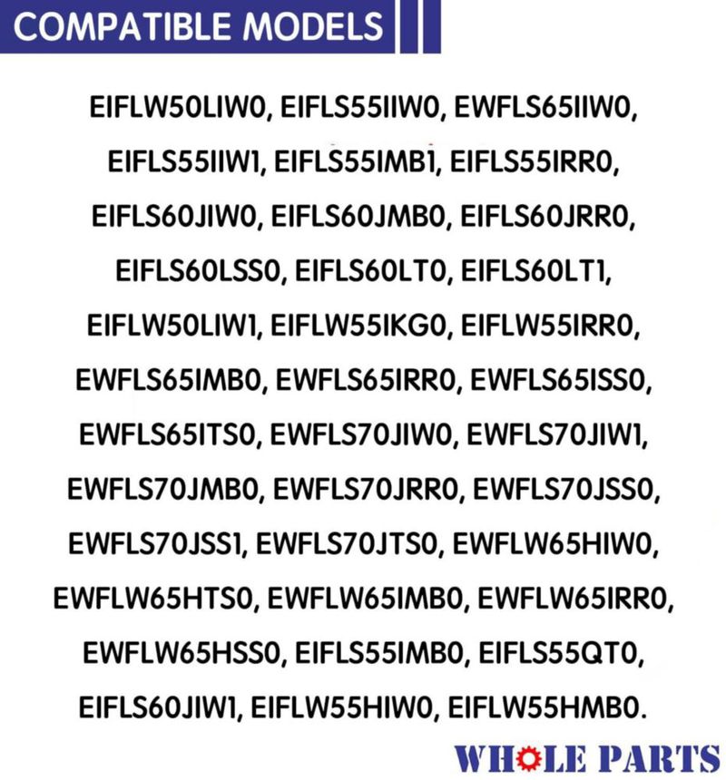 Pestillo de puerta para lavadora Whole Parts 134629900 120 V