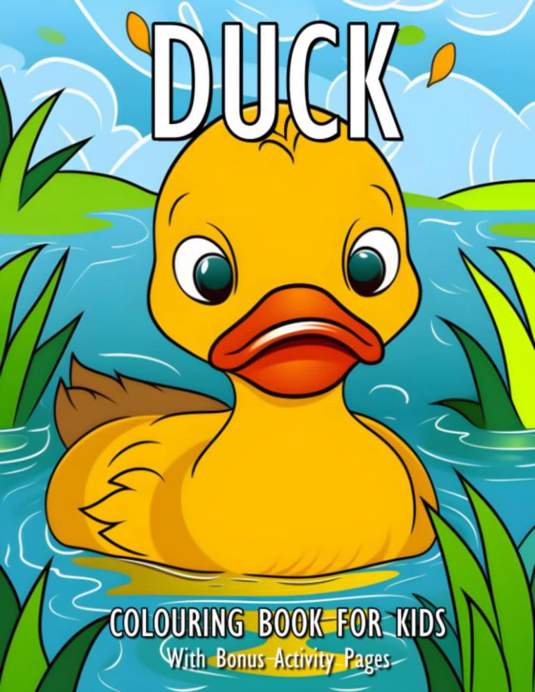 Libro para colorear de patos Majosta con páginas de actividades