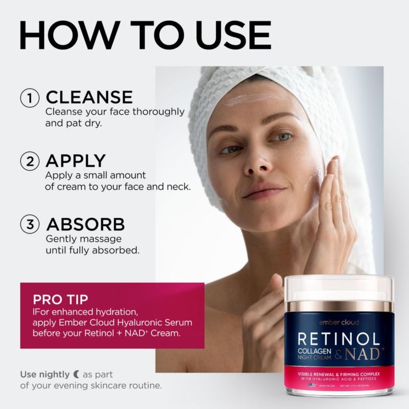 Crema Facial Ember Cloud 50 ml Retinol y Colágeno