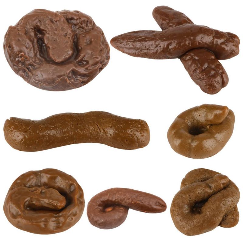Juego de 7 piezas de caca falsa Junware – Juguetes de broma realistas