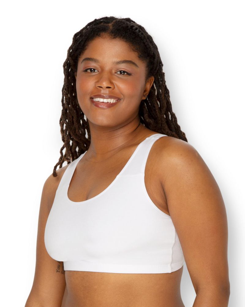 Fruit of the Loom Sujetador Deportivo Sin Aros de Algodón Tipo Top Sin Mangas - Pack Múltiple