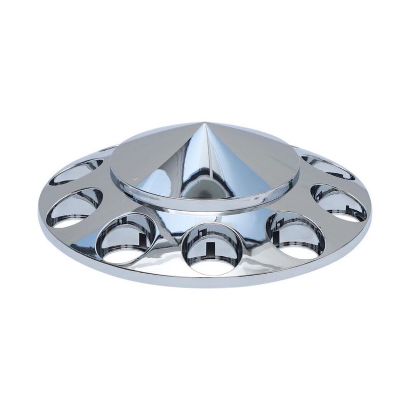 Juego de tapas de cubo JESONN cromado de 33 mm con diseño puntiagudo