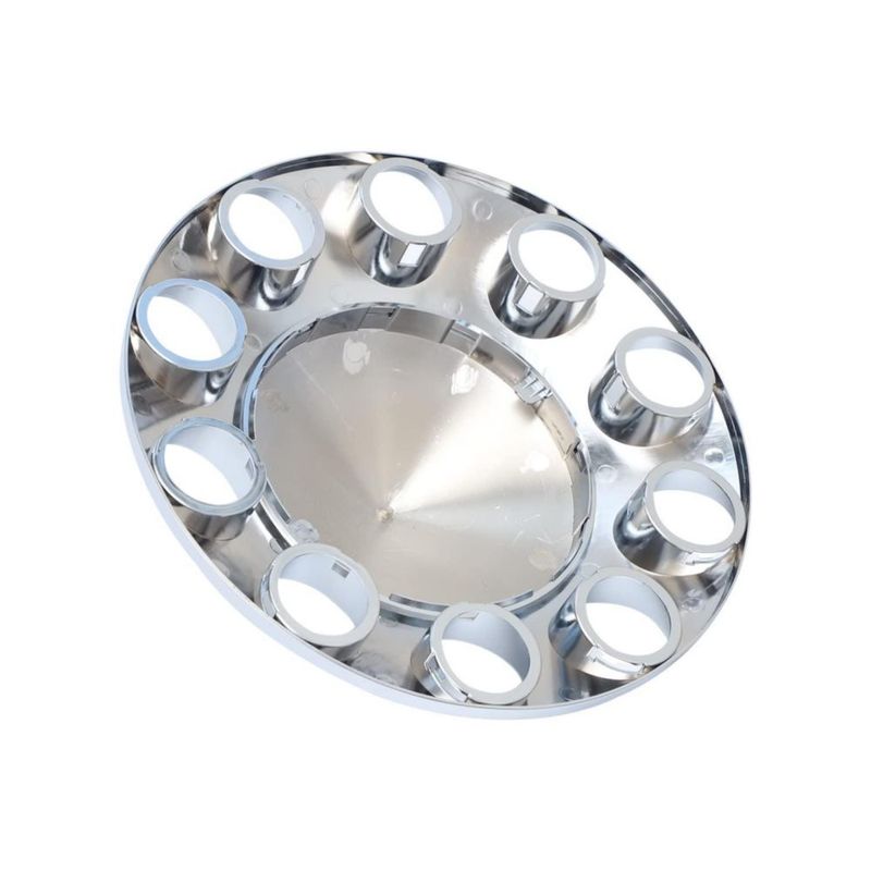 Juego de tapas de cubo JESONN cromado de 33 mm con diseño puntiagudo