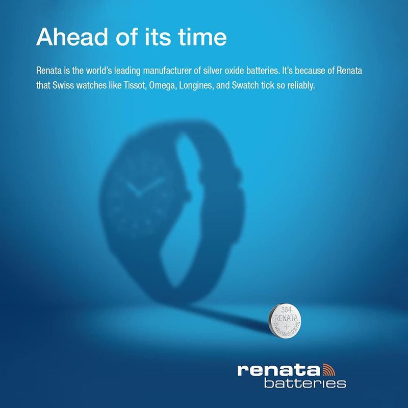 Batería Renata 337 SR416SW 155 V de óxido de plata paquete de 2