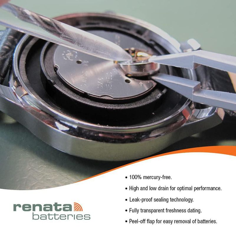 Batería Renata 337 SR416SW 155 V de óxido de plata paquete de 2