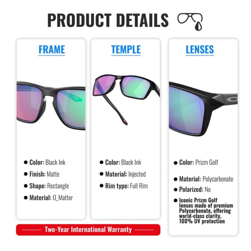 Gafas de sol Oakley SYLAS OO9448 rectangulares Prizm Golf