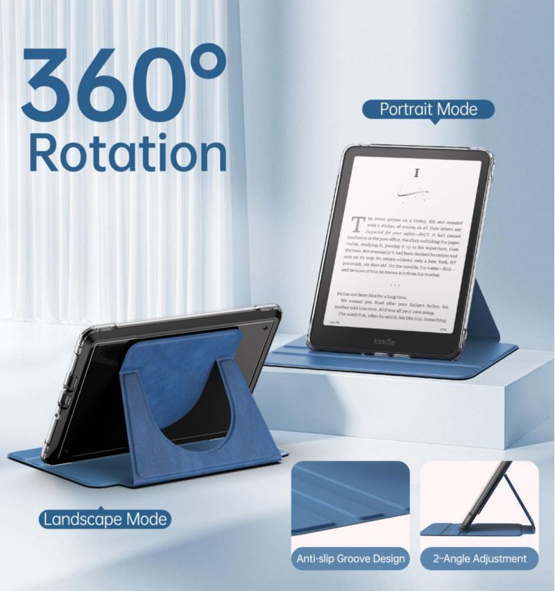 Funda para eBook MoKo 18 cm Giratoria 360° Azul Sarga