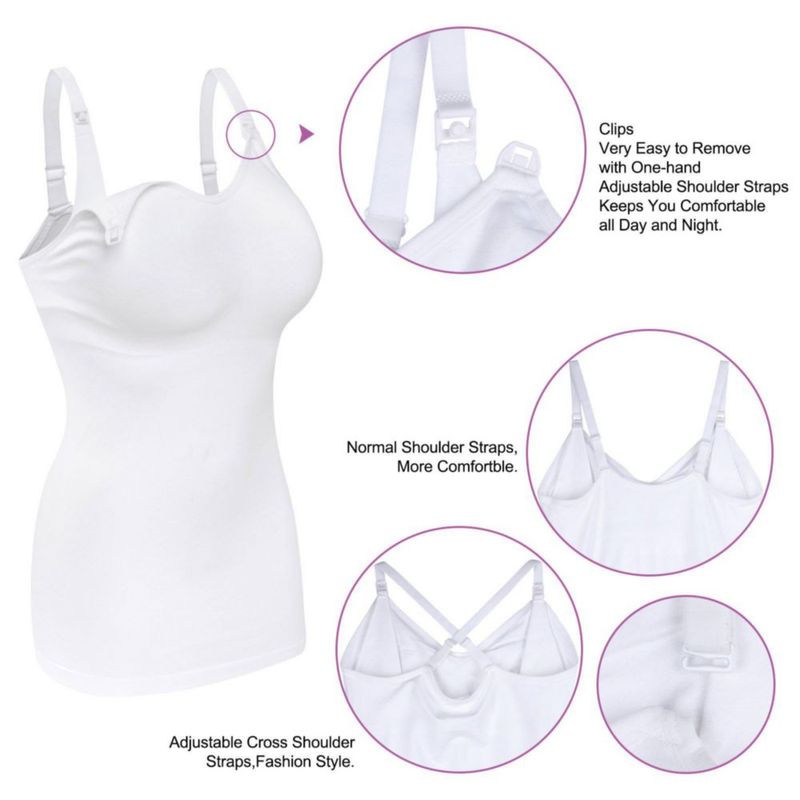 Top sin mangas DAISITY de lactancia con tirantes ajustables