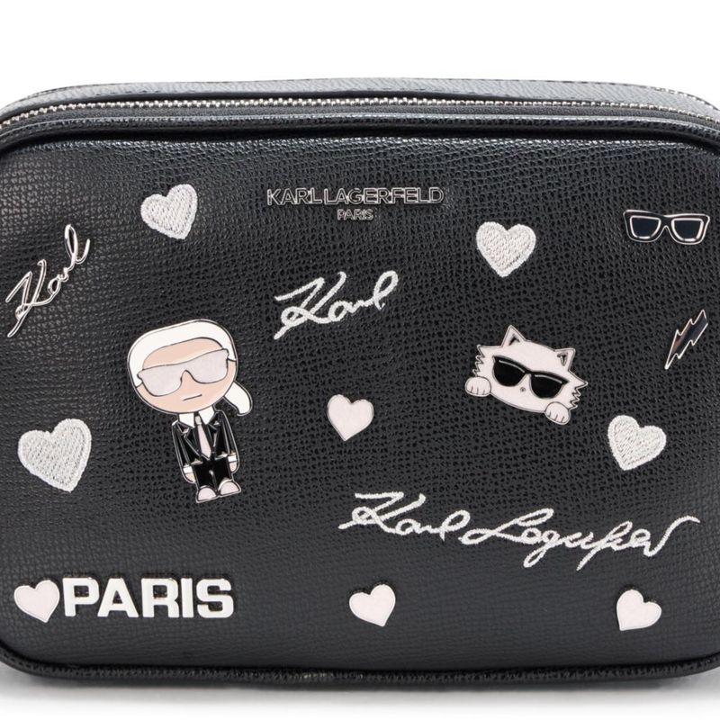 Bolso bandolera KARL LAGERFELD Maybelle Pin negro talla única