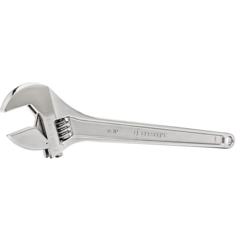 Llave Crescent de 46 cm con mango cónico ajustable