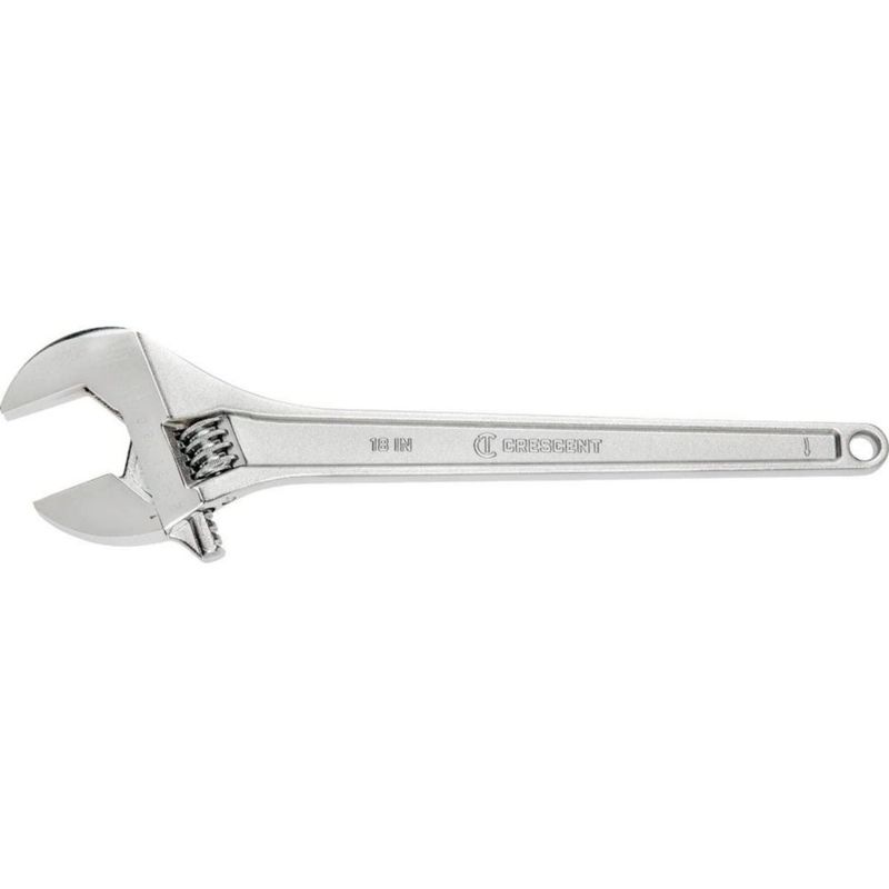 Llave Crescent de 46 cm con mango cónico ajustable