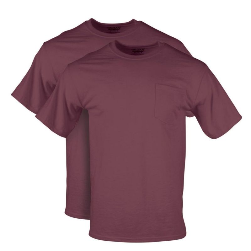 CAMISETA Gildan Dryblend Workwear Pack de 2 Granate XXL